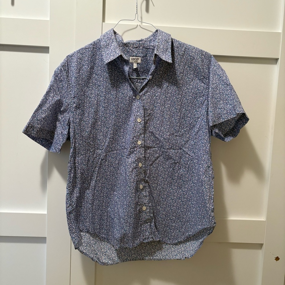 LIBERTY LONDON Vintage Short Sleeve Blouse